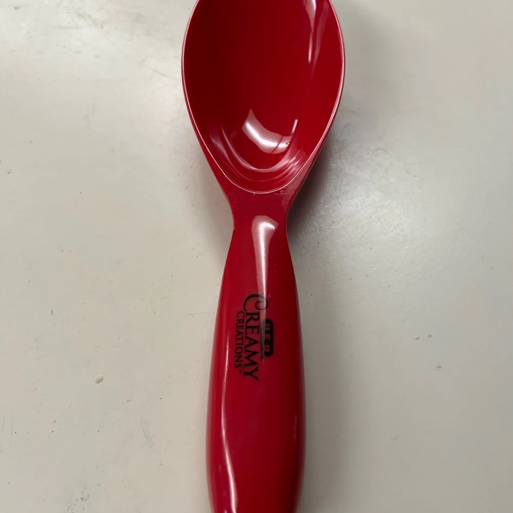 HEB Creamy Creations Original Red Ice Cream Spoon - Picture 1 of 5